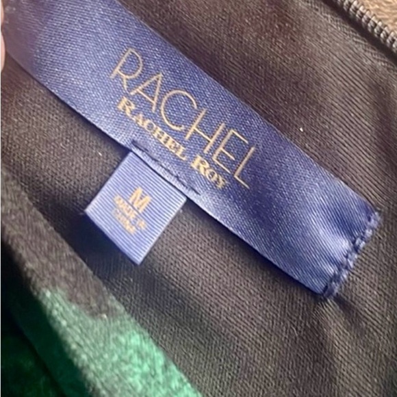 RACHEL Rachel Roy Green Black Halter Midi Dress-Size M - Picture 10 of 10